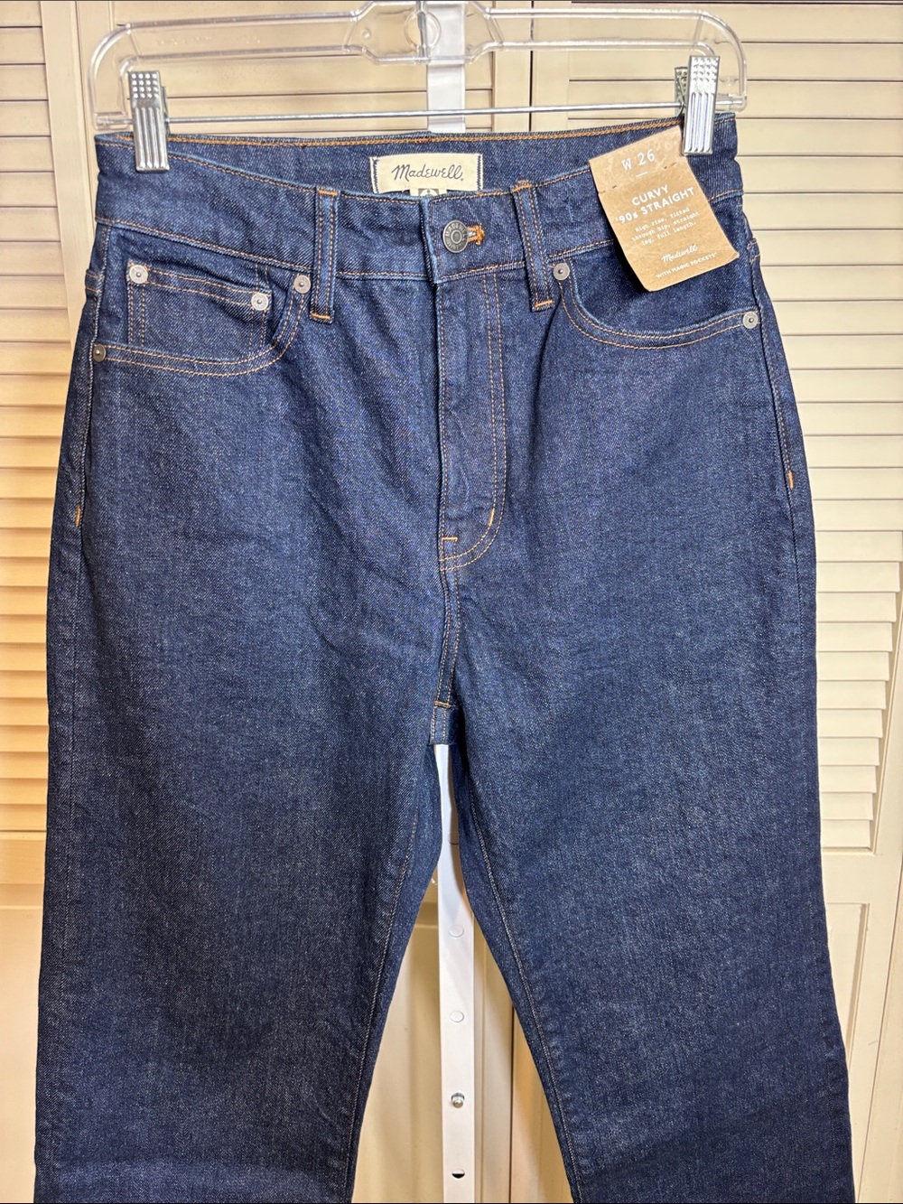 NWT Madewell The Curvy '90s Straight Jean Norman Wash Comfort Stretch Size 26 - Picture 7 of 16